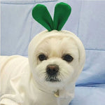 Warm Fleece Hoodies with Mooli Radish Design for Pets - GreenFur