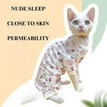 Warm Four Legged Cat Pajamas for Hairless Breeds - GreenFur