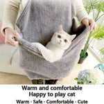 Warm Hands Free Pet Dog Carrying Bag Cat Sling Carrier - GreenFur