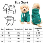 Warm Hooded Cotton Sweatshirt for Small and Medium Dogs - GreenFur