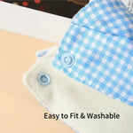 Warm Hooded Plaid Cloak Jacket for Birds - GreenFur