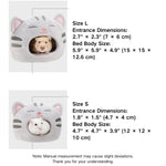 Warm Mini House Small Pet Animals Nest Hamster Bed - GreenFur