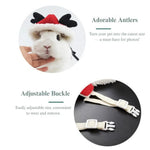Warm Rabbit Outfit with Leather Leash Christmas New Year Thickened Clothing - GreenFur
