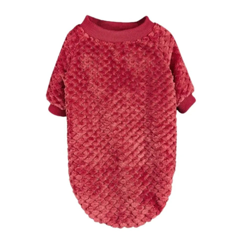 Warm Soft Coral Fleece Pet Clothes - GreenFur