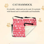 Washable Double Sided Pink Cat Printed Elevated Hammock - GreenFur