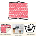 Washable Double Sided Pink Cat Printed Elevated Hammock - GreenFur