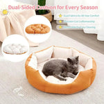 Washable Soft Cozy Pet Sofa Bed Dog Cat Bed - GreenFur