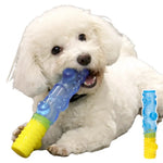 Water Fill and Freezable TPR Dog Toy Cooling Summer Branch - GreenFur