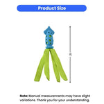 Water Friendly Squeaky Interactive Octopus Dog Toy for Chewing and Tugging - GreenFur