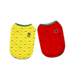 Watermelon Pineapple Print Breathable Thin Summer Dog Clothing - GreenFur