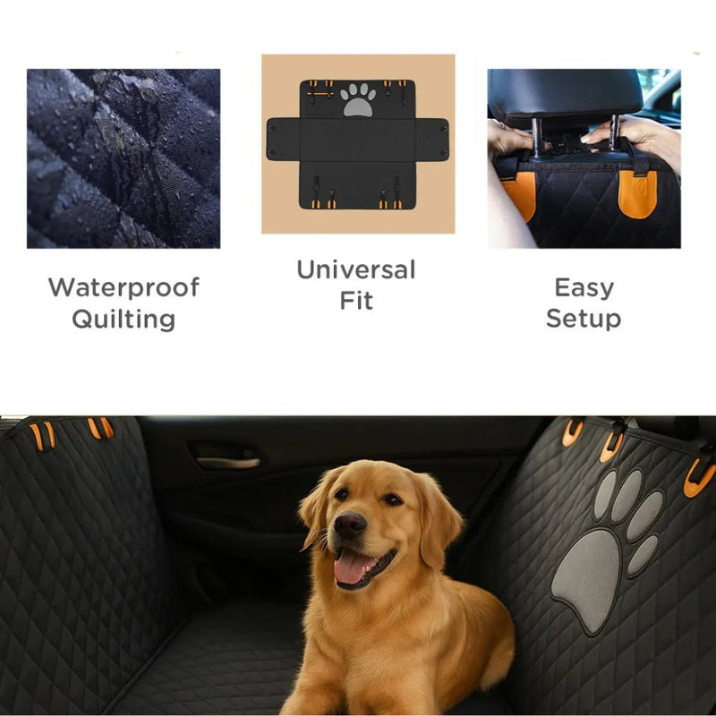 Waterproof Backseat Pet Hammock Car Protector Dog Car Seat Cover - GreenFur