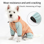 Waterproof Dog Four - Legged Adjustable Raincoat - GreenFur