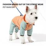 Waterproof Dog Four - Legged Adjustable Raincoat - GreenFur