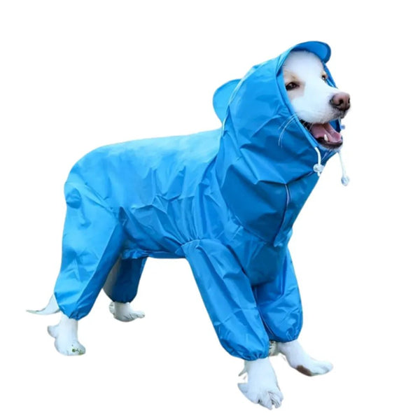 Waterproof Four Legged Fully Wrapped Dog Raincoat for Small Medium Large Dogs - GreenFur
