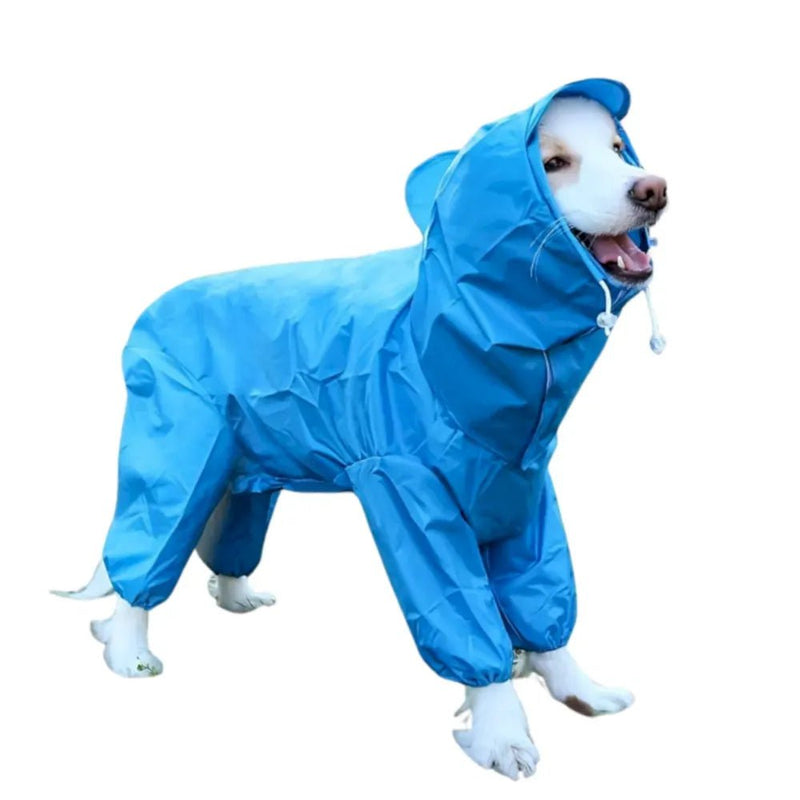 Waterproof Four Legged Fully Wrapped Dog Raincoat for Small Medium Large Dogs - GreenFur