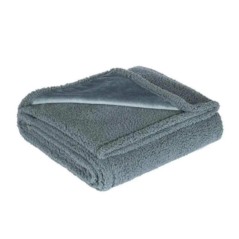 Waterproof Pet Blanket Cotton Plush Thick Dog Mat Bed - GreenFur