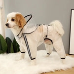 Waterproof Pet Raincoat with Leash Opening for Dogs - GreenFur