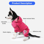 Waterproof Reflective Dog Raincoat with Four Leg Coverage - GreenFur