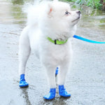 Waterproof Rubber Anti - slip Dog Rain Boots - GreenFur