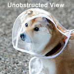 Waterproof Transparent EVA Pet Raincoat for Small Medium Large Dogs - GreenFur