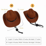 Western Cowboy Hat for Dogs Perfect Pet Cosplay Accessory - GreenFur