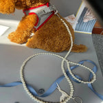 White Pearl Dog Leash for Small Dogs and Cats - GreenFur