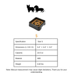 Wholesale Black Cat Dog Slow Food Puzzle Bowl Pet Slow Feed Bowl, S 6.4" × 6.4" × 2" - GreenFur