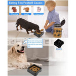 Wholesale Black Cat Dog Slow Food Puzzle Bowl Pet Slow Feed Bowl, S 6.4" × 6.4" × 2" - GreenFur