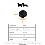 Wholesale Black Pet Slow Food Puzzle Bowl Cat Dog Slow Feed Bowl, S 6.4" × 1.8" - GreenFur