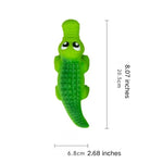 Wholesale Chew Squeaky Crocodile Shape Latex Dog Toys - GreenFur