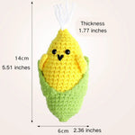 Wholesale Fruit Vegetable Series Hand Weaving Yarn Cat Pet Toys - GreenFur