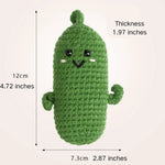 Wholesale Fruit Vegetable Series Hand Weaving Yarn Cat Pet Toys - GreenFur