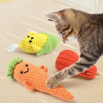 Wholesale Fruit Vegetable Series Hand Weaving Yarn Cat Pet Toys - GreenFur