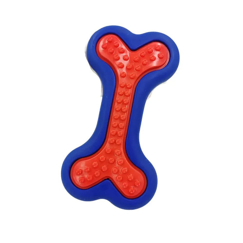 Wholesale Molar Tooth Cleaning Bone Shape TPR Pet Dog Chewing Toys - GreenFur