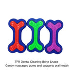 Wholesale Molar Tooth Cleaning Bone Shape TPR Pet Dog Chewing Toys - GreenFur