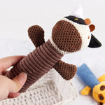 Wholesale Squeaky Cats Dogs Chew Corn Velvet Plush Pet Toys - GreenFur