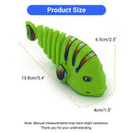 Wind Up Spring Swing Fish Toy Interactive Plastic Cat Play Item - GreenFur