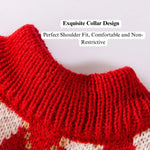 Winter Cat Sweater for New Year Cherry Patterned Pet Clothing - GreenFur