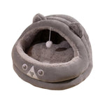 Winter Cozy Bear - Themed Pet Tent Bed with Plush Ball - GreenFur