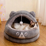 Winter Cozy Bear - Themed Pet Tent Bed with Plush Ball - GreenFur