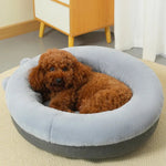 Winter Decorative Pom - Poms Plush Pet Bed with Thick Padding - GreenFur