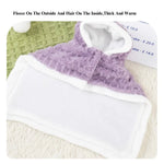 Winter Hooded Cloak for Small Dogs and Cats - GreenFur