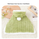 Winter Hooded Cloak for Small Dogs and Cats - GreenFur