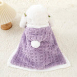 Winter Hooded Cloak for Small Dogs and Cats - GreenFur