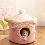 Winter Ice Cream - Shaped Pet Bed with Plush Fabric - GreenFur