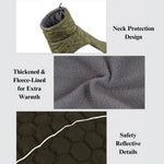 Winter Jacket for Large Dogs Outdoor Warm Coat - GreenFur