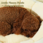 Winter Plush Banana Pet Bed with Removable Cushion - GreenFur