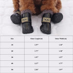 Winter Plush Lining Dog Boots For Small Breeds - GreenFur