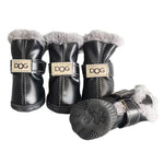 Winter Plush Lining Dog Boots For Small Breeds - GreenFur