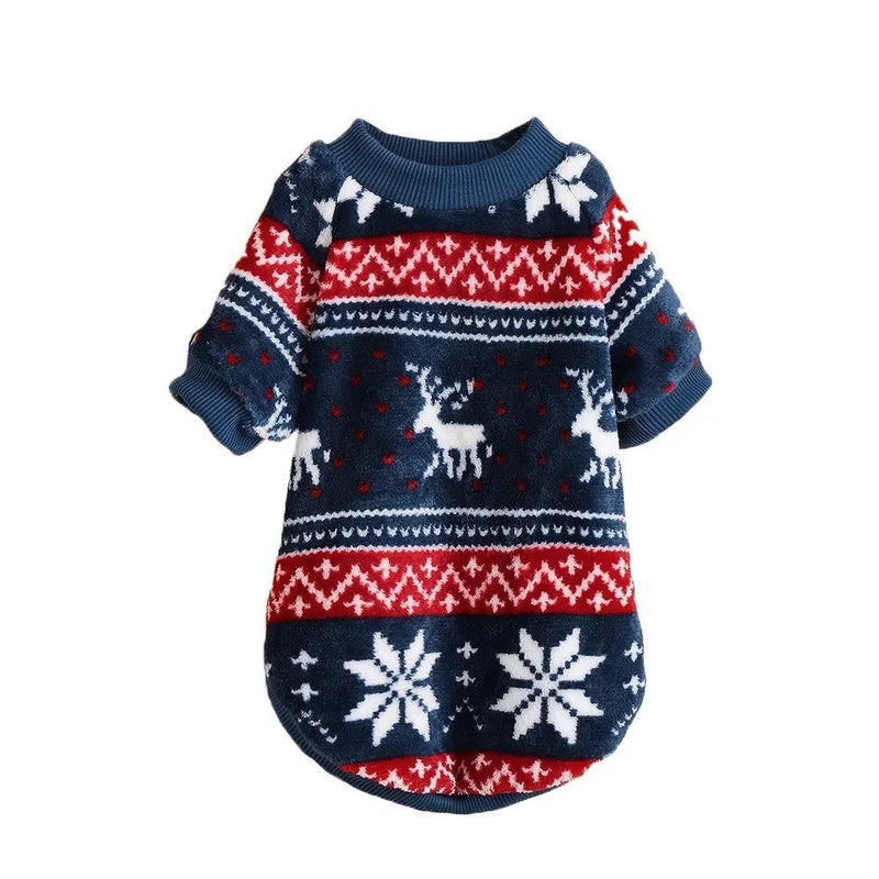 Winter Warm Fleece Dog Sweater Clothes Christmas Dog Sweatshirt - GreenFur